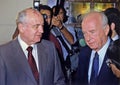 Gorbachev Meets Rabin in Jerusalem