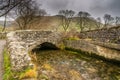 Gordale Bridge upstream from Janets Foss Royalty Free Stock Photo