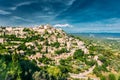 Gordes, Provence, France. Beautiful Scenic View Of Medieval Hilltop Village Of Gordes. Royalty Free Stock Photo