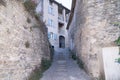 Gordes stones stairs in alley village in Luberon France South