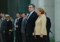 Gordon Brown, Angela Merkel Royalty Free Stock Photo