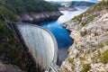 Gordon Hydro Electric Dam  in Tasmania Royalty Free Stock Photo