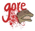 Gore crocodile