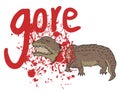 Gore crocodile