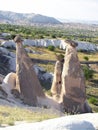 Turkey: moon landscape in Goreme Kapadokya 