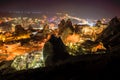 Goreme night cityscape Royalty Free Stock Photo