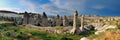 Goreme panorama in Turkey Royalty Free Stock Photo