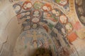 Goreme, Zemi Valley, Cappadocia, Anatolia, Turkey: Interior of the temple. El Nazar church. Unique painting with scenes from the