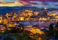 lights of the town of Goreme Royalty Free Stock Photo
