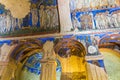 GOREME, TURKEY - JULY 19, 2019: Frescoes inside the Tokali Church (Church of the Buckle) in Goreme open air