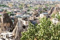 Urban houses in Goreme town in spring Royalty Free Stock Photo