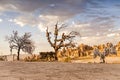 Goreme, Turkey - September 23, 2015: Tree Of Wishes with clay pots in Cappadocia. Nevsehir Province, Cappadocia, Turkey Royalty Free Stock Photo