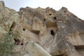 Goreme Valley (Cappadocia Turkey). Ancient Byzantine Christian Churches Hewn Out Of The Rock. Central Anatolia Royalty Free Stock Photo