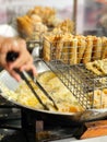 Gorengan or Fried food is one type of popular snack in Indonesia Royalty Free Stock Photo