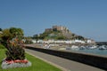 Gorey Castle and harbour, Jersey