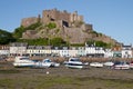 Gorey with Mont Orgueil Castle, Jersey, UK