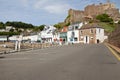 Gorey with Mont Orgueil Castle, Jersey, UK