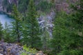 Gorge Dam Overlook Skagit River at North Cascades National Park in Washington State during summer Royalty Free Stock Photo