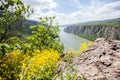 Gorge on the Danube river Beautiful view Nature landscape Royalty Free Stock Photo