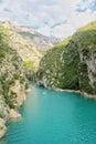 gorge du verdon, View on the rocks of the Gorge du Verdon in Provence, France Royalty Free Stock Photo