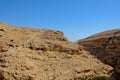 Gorge of Kedron Stream Israel, Palestine. Savva Monastery is consecrated over the Kedron Valley in the Judean Desert