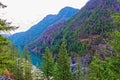 Gorge Lake and Dam, North Cascades National Park Royalty Free Stock Photo