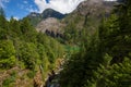 Gorge Lake at Gorge overlook Trail at North Cascades National Park in Washington State during Spring Royalty Free Stock Photo