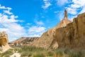 Gorge near the Castildetierra in the Bardenas Reales Royalty Free Stock Photo