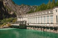 Gorge Powerhouse hydroelectric power plant along the Skagit River in North Cascades National Park Royalty Free Stock Photo