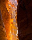 Gorge with rocks in Petra Royalty Free Stock Photo