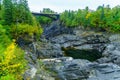 Gorge of the Saint John River in Grand Falls Royalty Free Stock Photo