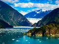 Gorgeous Alaska scenery glacier mountains water Royalty Free Stock Photo