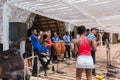 Gorgeous amazing view of a group of happy professional musical Cuban band, entertaining their tourists