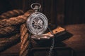 Gorgeous antique pocket watch Royalty Free Stock Photo