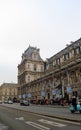 Gorgeous architecture with traffic passing on busy streets,Paris,France,2016