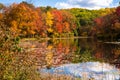Gorgeous Autumn Colours and Reflection in Water Royalty Free Stock Photo