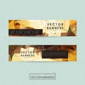 Gorgeous banner template set design