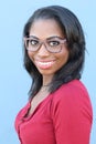 Gorgeous Black Woman wearing Framed Spectacles