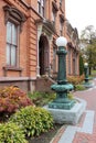 Gorgeous brick exterior of historic Canfield Casino, Saratoga Springs, New York, 2019