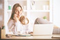 Gorgeous businesslady talking on phone