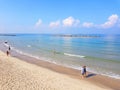 Gorgeous calm blue sea and free sand beaches of Tel Aviv.