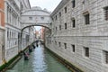 Gorgeous canal with gondollas in Venice, Italy Royalty Free Stock Photo