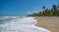 Gorgeous Caribbean beach. Costeno beach on the Caribbean coast of Colombia