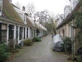 A gorgeous cobbled street in Utrecht, The Netherlands Royalty Free Stock Photo