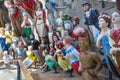 A gorgeous collection of colorful ship figureheads on Cutty Sark ship in London Greenwich area. The Long John Silver collection