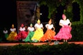 Gorgeous Colombian women performing traditional dance