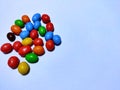 Gorgeous Colorful Chocolate Candy In A Bowl For Background 4:3