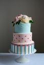 Gorgeous colorful wedding cake
