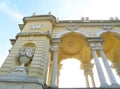 Gorgeous decorated building in Schonbrunn, Vienna