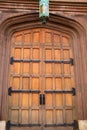 Gorgeous detail of metal and wood doorway